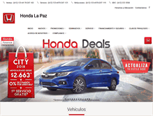 Tablet Screenshot of hondalapaz.com.mx